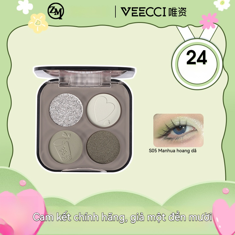 b3e58196a9b8423e9b9fb3e8017f5769 Phấn mắt 5 màu kiểu ip Thỏ Hồng VEECCI - Ảnh 1