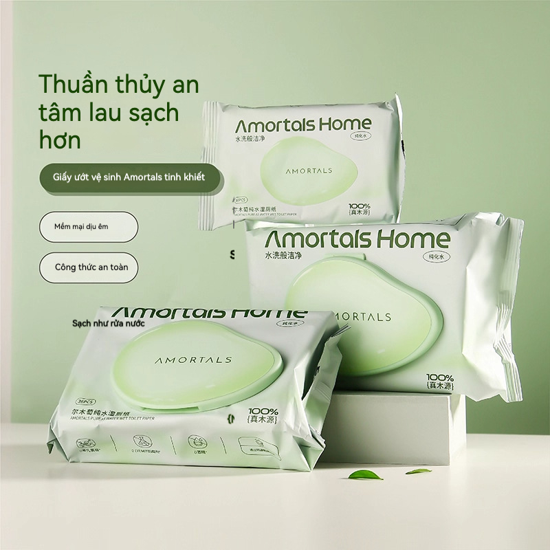 ba31d4a8d2d940a4809bb3e600005b1d Giấy ướt vệ sinh Nam Nữ AMORTALS - Ảnh 1
