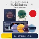 Bông mút trang điểm AMORTALS Ermu Puff DouZhuan Star Di chuyển Khí Cushion Puff 4 miếng Siêu mềm Không ăn Kem nền dạng lỏng Làm đẹp Trang điểm Trứng Trang điểm Sponge Puff