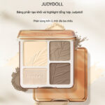 Bảng tạo khối và highlight JudydoLL màu cam có độ bóng cao, mờ, bảng bốn màu toàn diện, bóng bên, bóng mũi, bảng tích hợp, làm sáng khuôn mặt