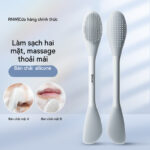 Bàn chải silicon làm sạch mụn đầu đen rnw Ruwei bàn chải đóng Silicone mềm đánh bóng bàn chải đóng Silicone hai đầu có thể tháo rời tự do dụng cụ làm sạch di động